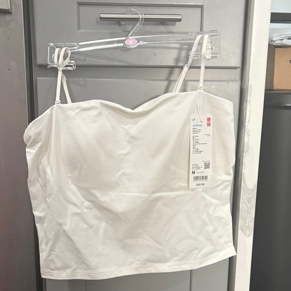Uniqlo white tube Top